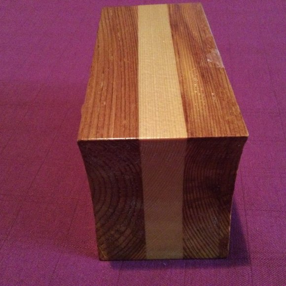 Fred Quist Handmade Wood Crafted Mini Desk Jewelry Box Decor Heart Drawer 5.75" - Picture 3 of 9